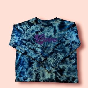 Tie dye long sleeve love t shirt